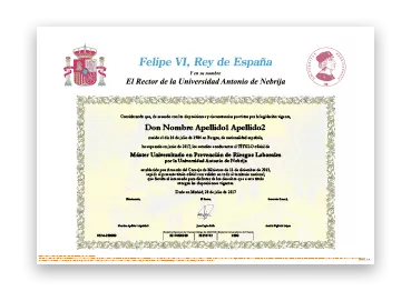 Título Oficial por Universidad Nebrija Título Oficial por Universidad Nebrija